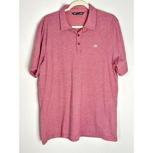 Travis Matthew Micro Stripes Classic Polo Shirt Size XL Pima Cotton Blend m35